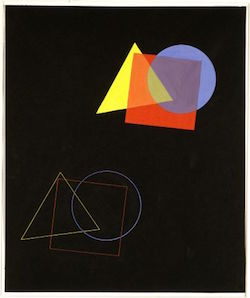 Eugen Batz, "The Spatial Effect of Colours and Shapes", exercise from Wassily Kandinsky's class, (1929)